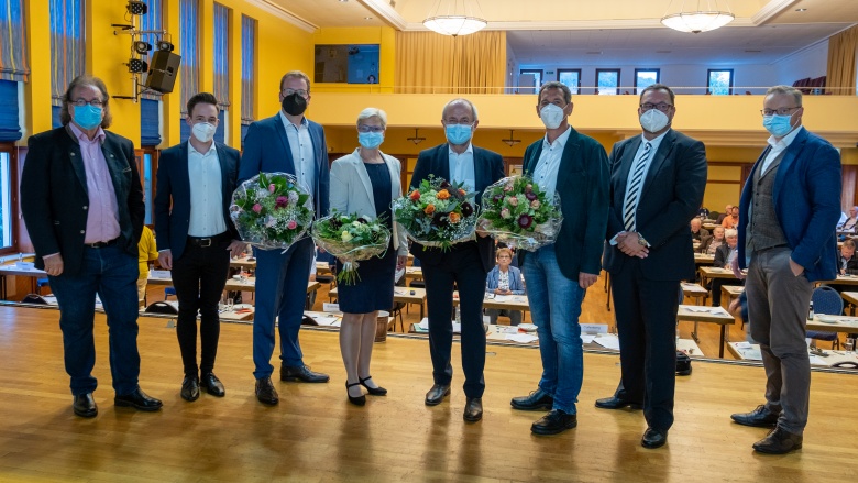 v.l.: Jung, Patt, Büdenbender, Fuchs-Dreisbach, Klein, Kamieth, Kämmerling, Zimmermann