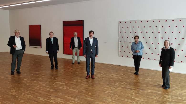 v.l.n.r.: Winfried Schwarz, Hans-Heinrich Grosse-Brockhoff, Volkmar Klein, Thomas Thiel, Patricia Lips, Barbara Lambrecht Schadeberg